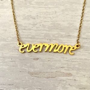 Taylor Swift Evermore Gold Chain Necklace Album Merch The Eras Tour NEW